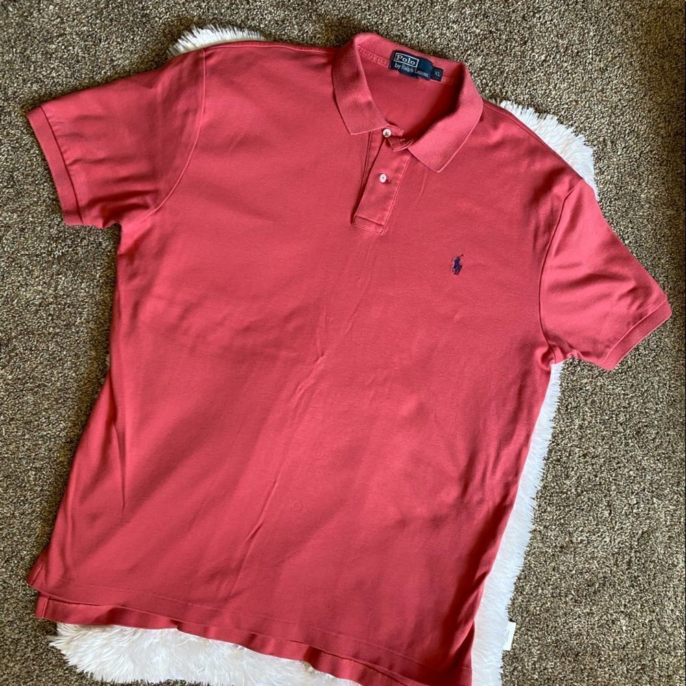 ‎Polo Ralph Lauren Pink Polo Shirt Size XL